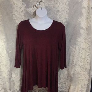 Meri Skye 1X Maroon top